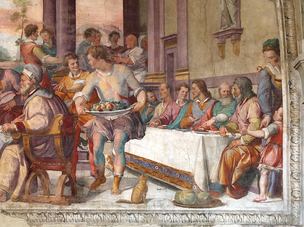 Santissima Annunziata - Firenze, Cena in casa del fariseo, dettaglio 4